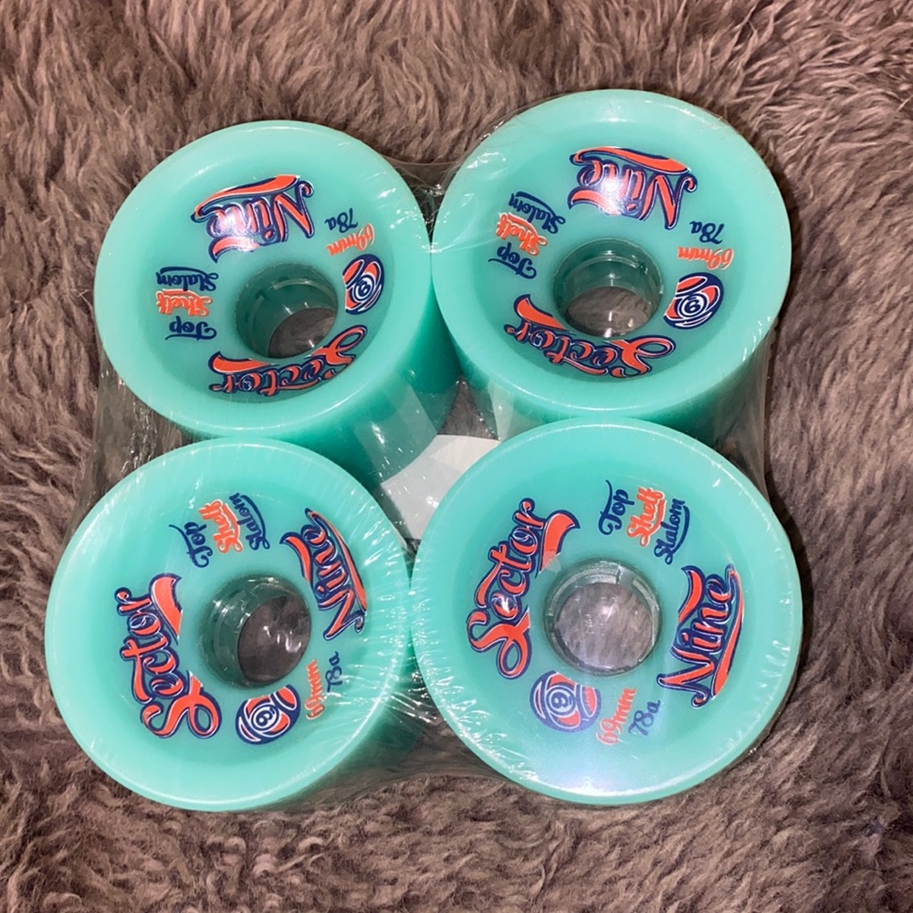 Tiffany blue sector blue 69mm longboarding wheels